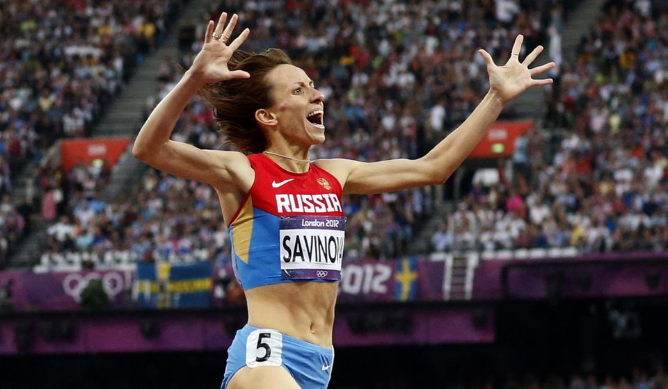 Ruská atlétka Maria Savinovová.