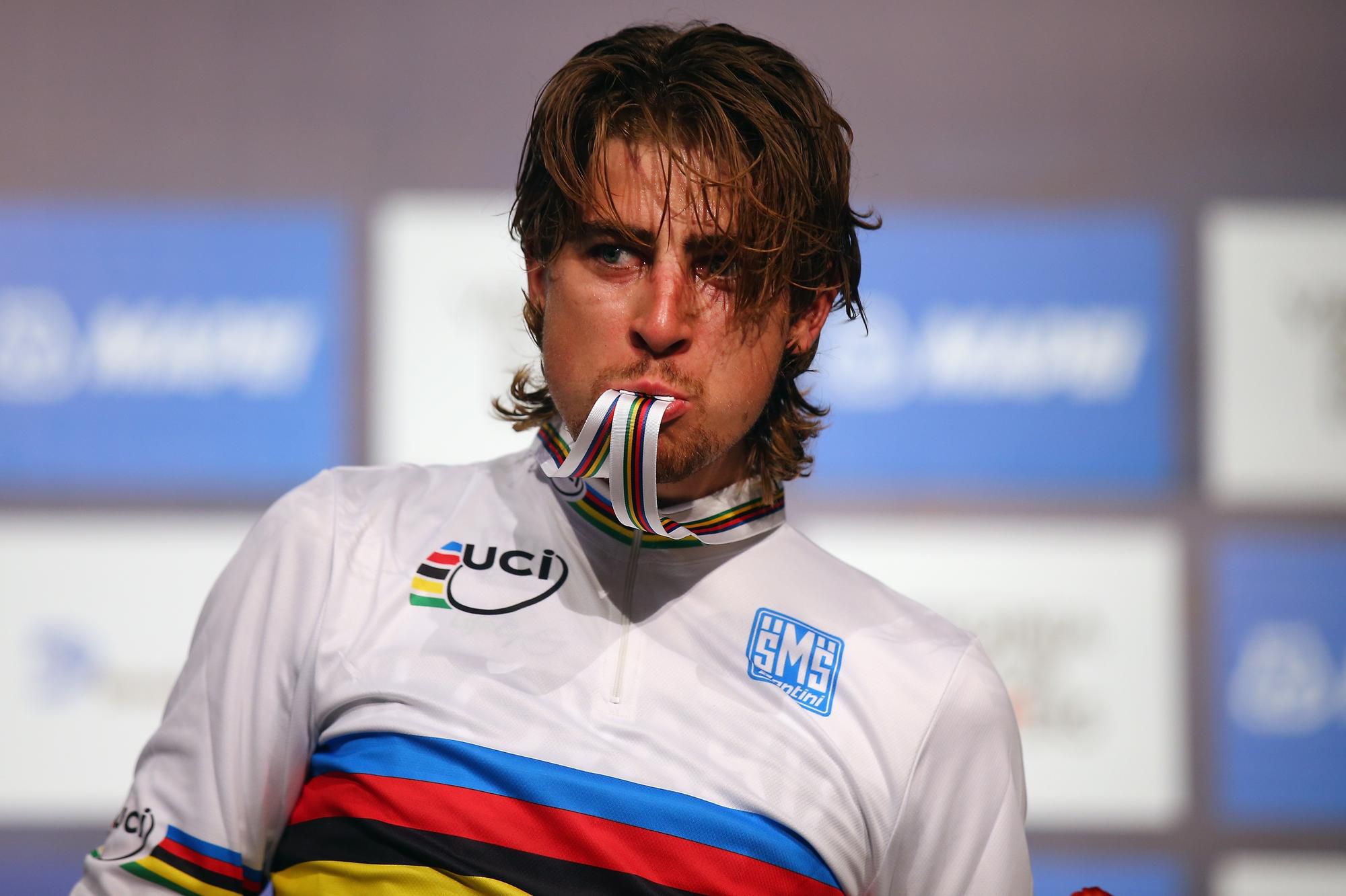 Peter Sagan s medailou v roku 2015