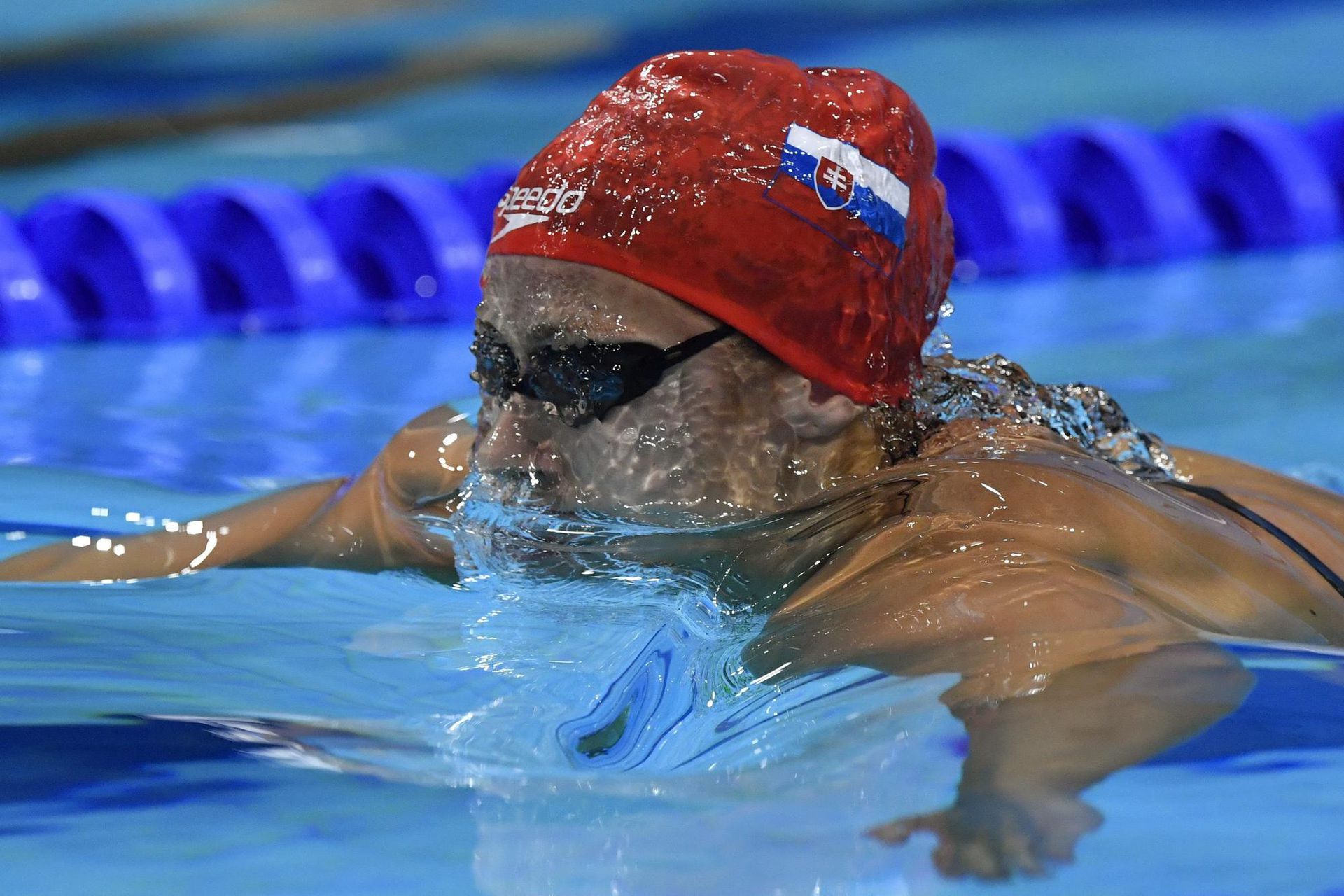 Slovenská plavkyňa Andrea Podmaníková.