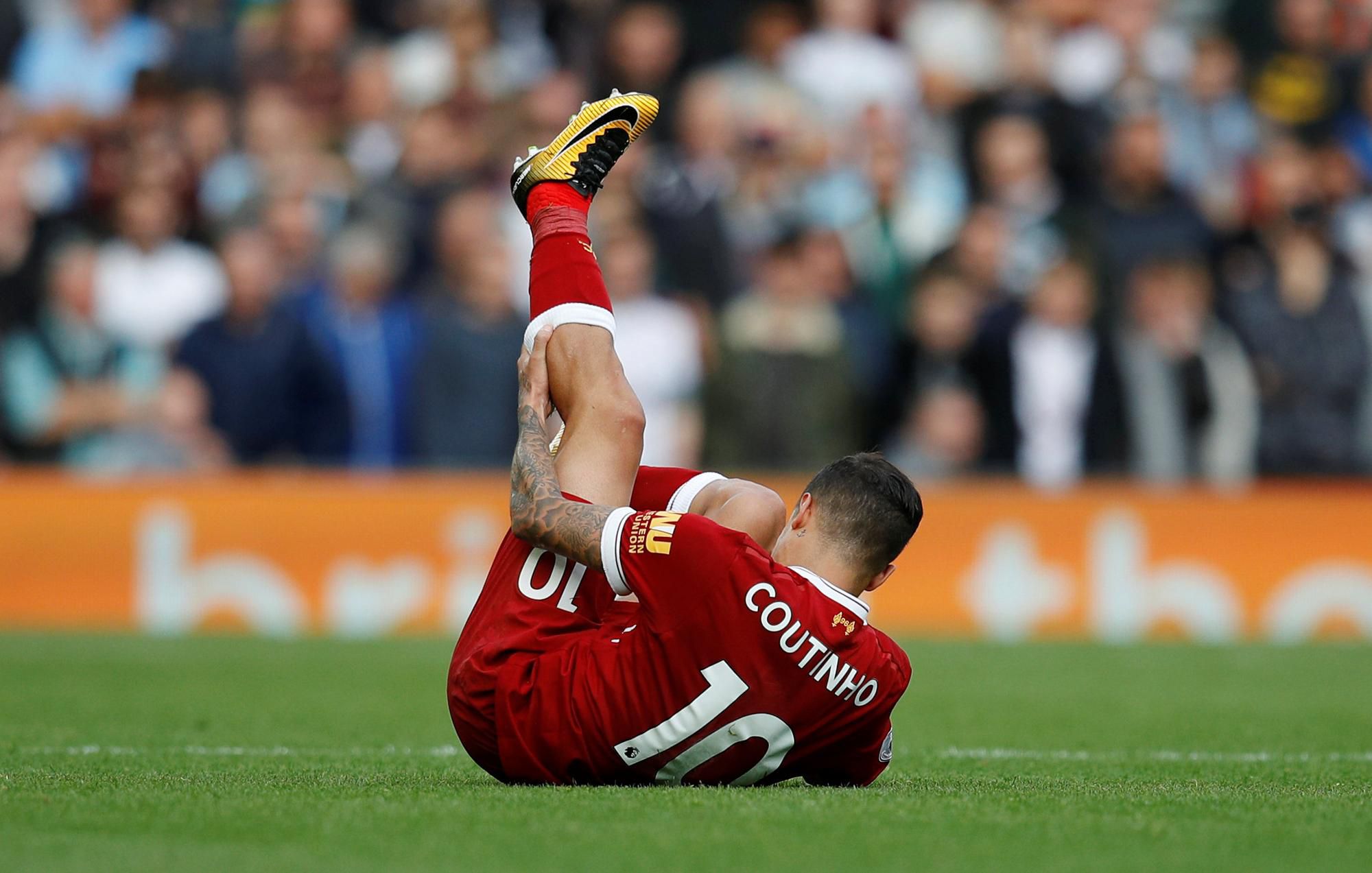 Zranený Philippe Coutinho