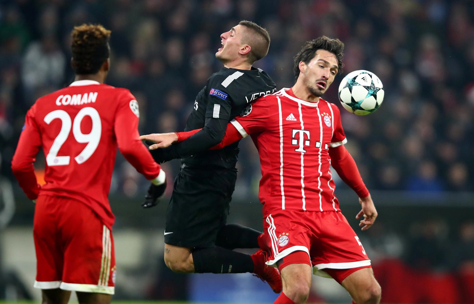 Bayern Mníchov - PSG (Marco Verratti, Mats Hummels)