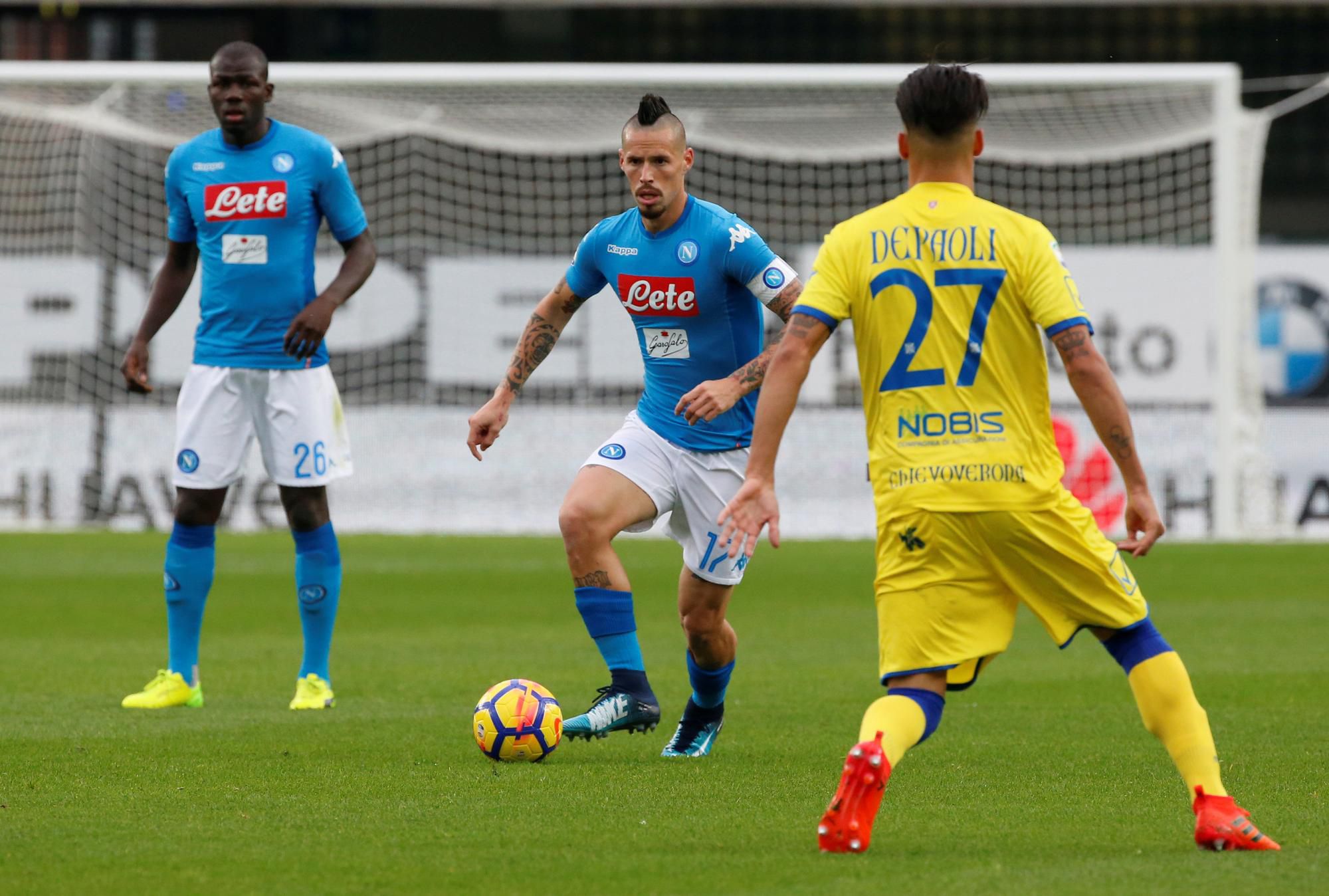 Marek Hamšík v zápase proti Chievo Verona