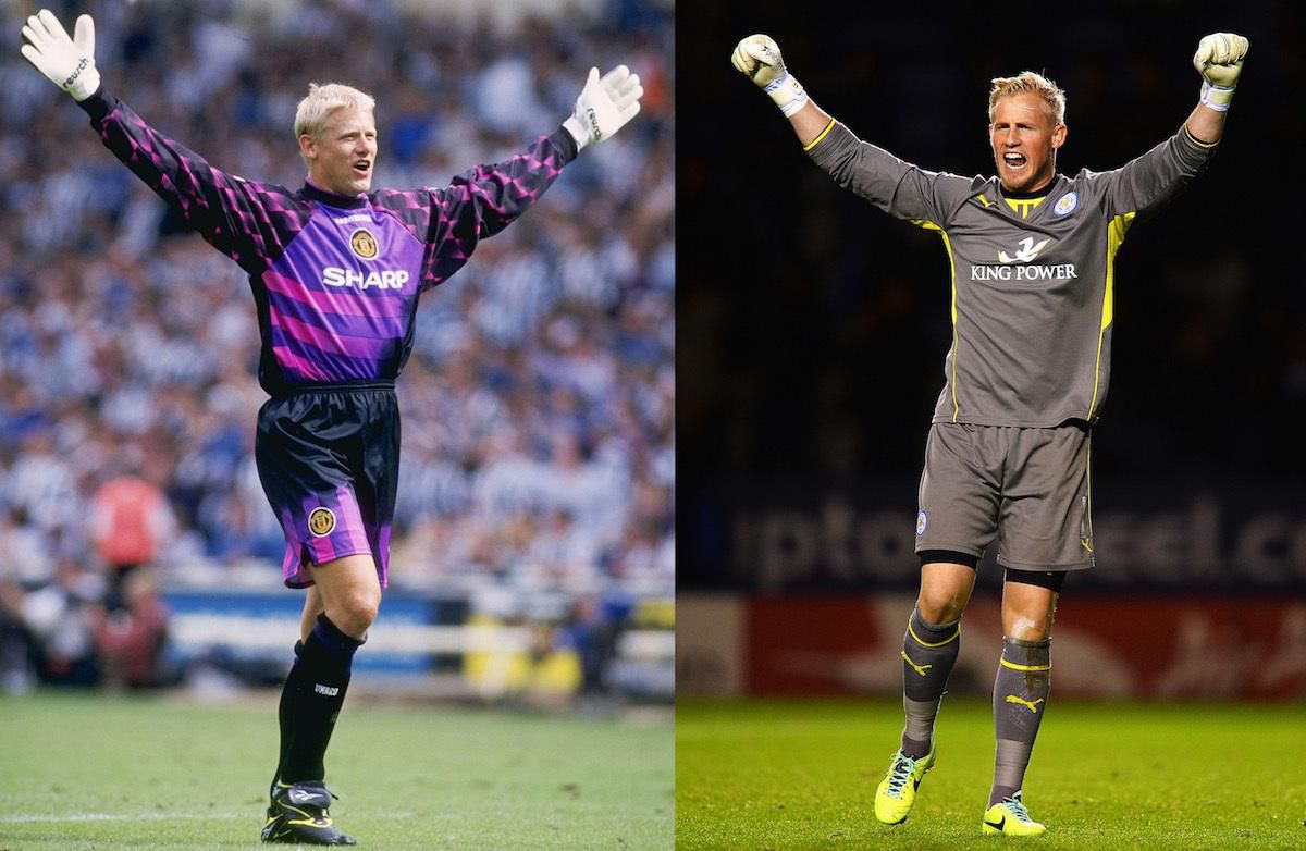 Peter Schmeichel a Kasper Schmeichel (otec a syn).