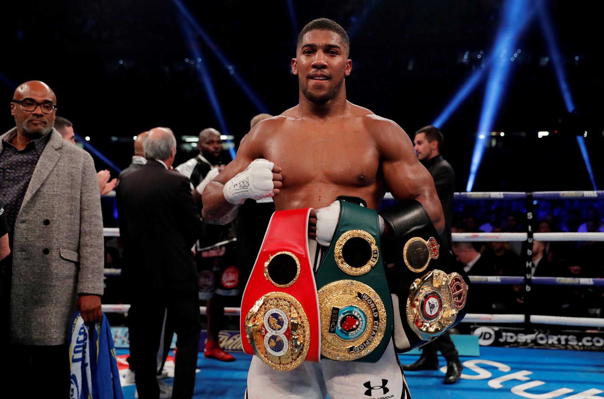 Britský boxer Anthony Joshua.