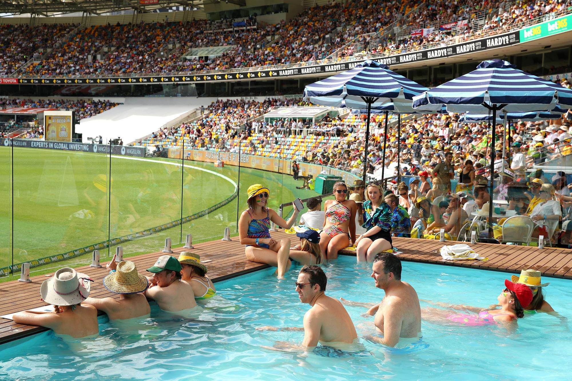 Bazén na štadióne v Brisbane.