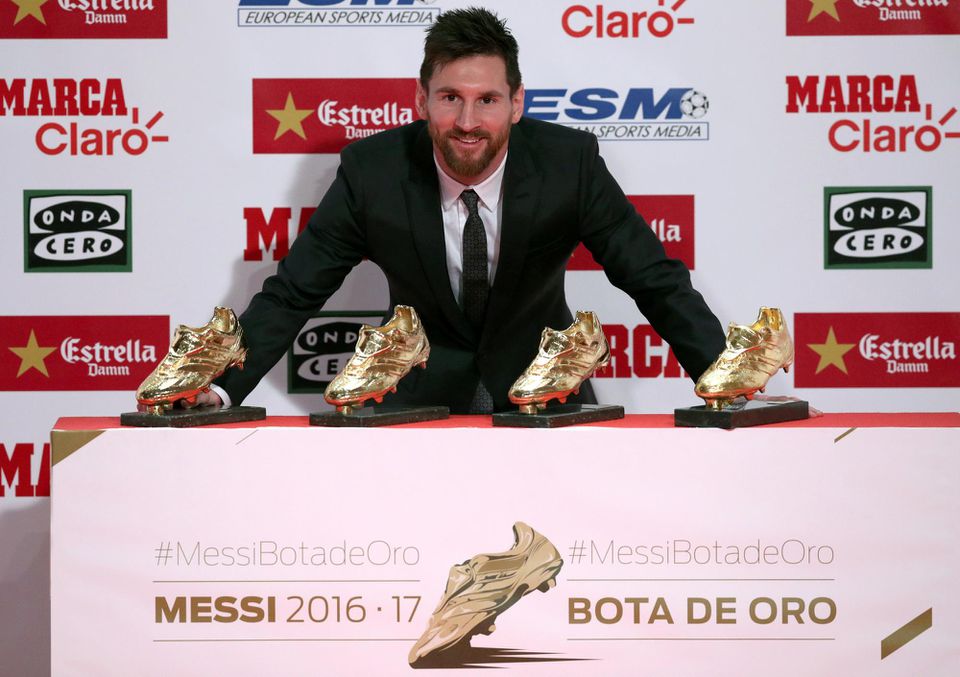 Lionel Messi so Zlatými kopačkami