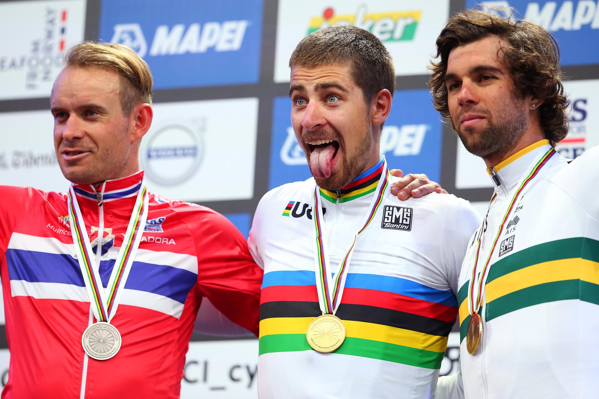 Peter Sagan vyplazyl jazyk