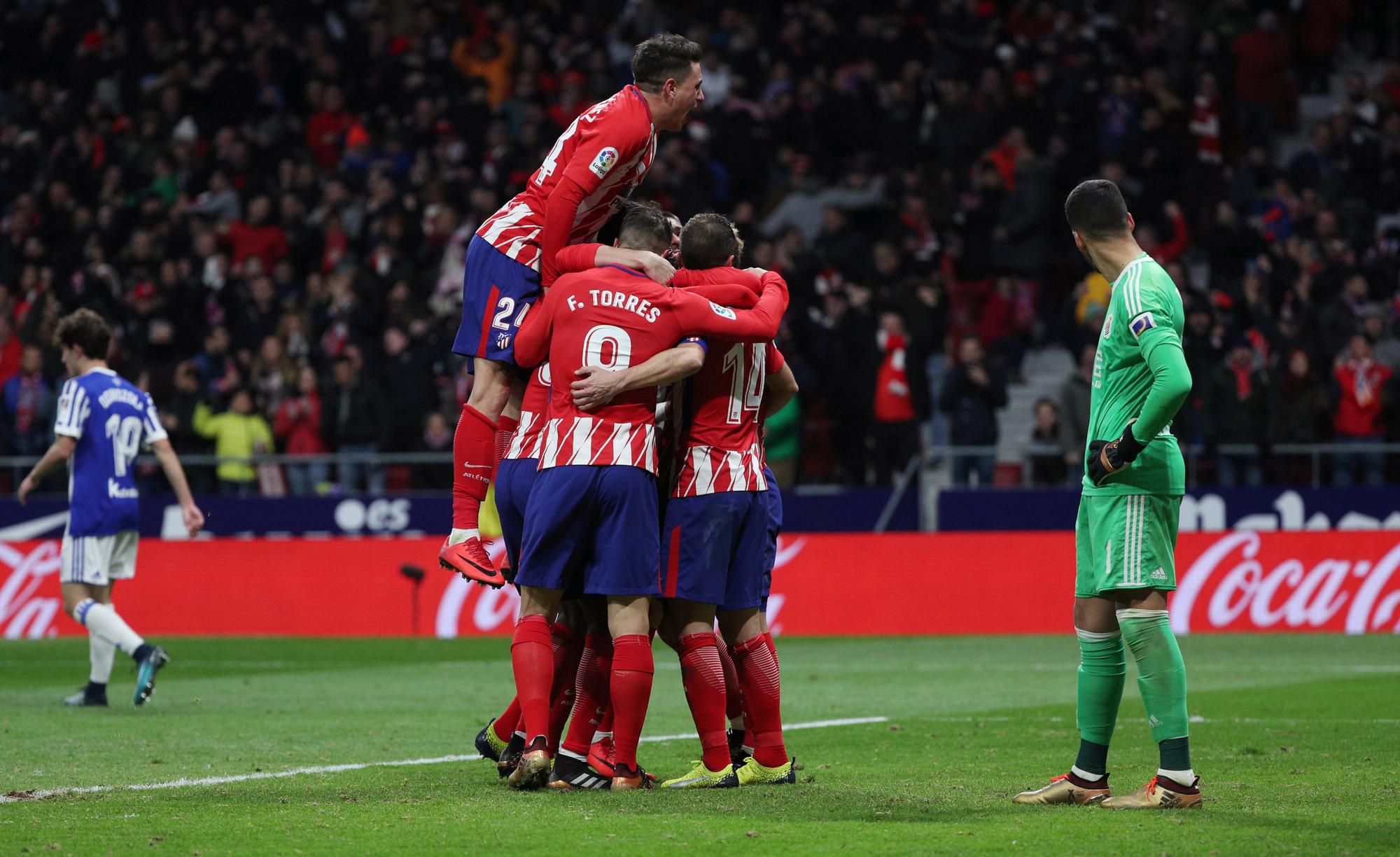Atlético Madrid po víťaznom góle Antoineho Griezmanna