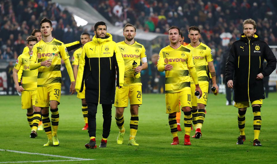Futbalisti Borussie Dortmund boli po prehranom zápase sklamaní.