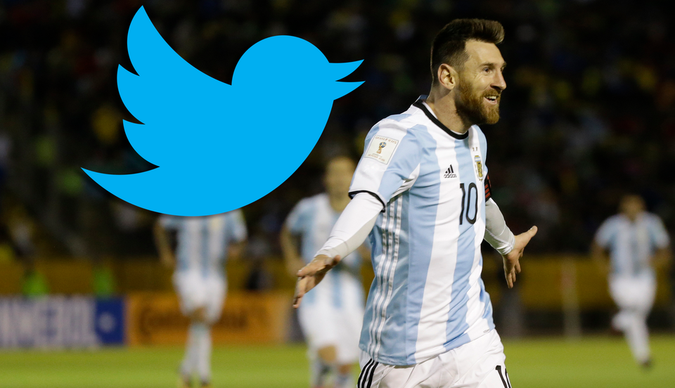 Lionel Messi a Twitter.