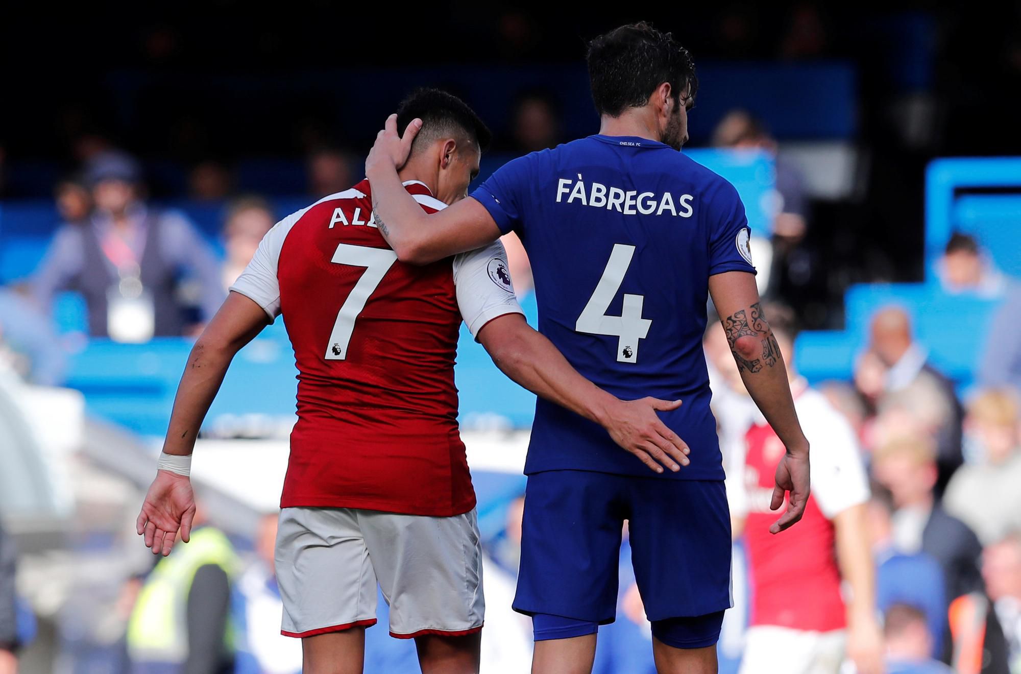 Alexis Sanchez a Cesc Fabregas