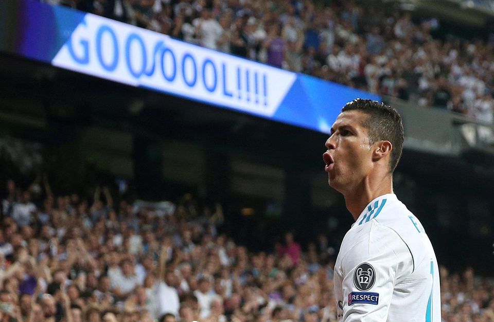 Cristiano Ronaldo sa teší z gólu