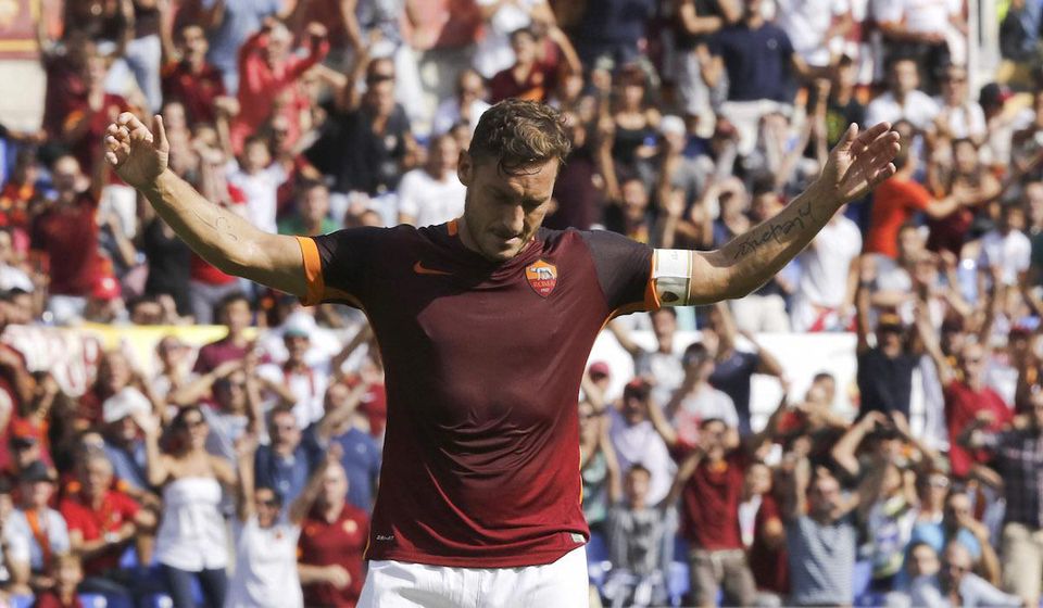 Francesco Totti, AS Rim, oslava golu, sep15
