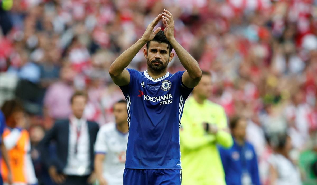 Futbalový útočník Diego Costa