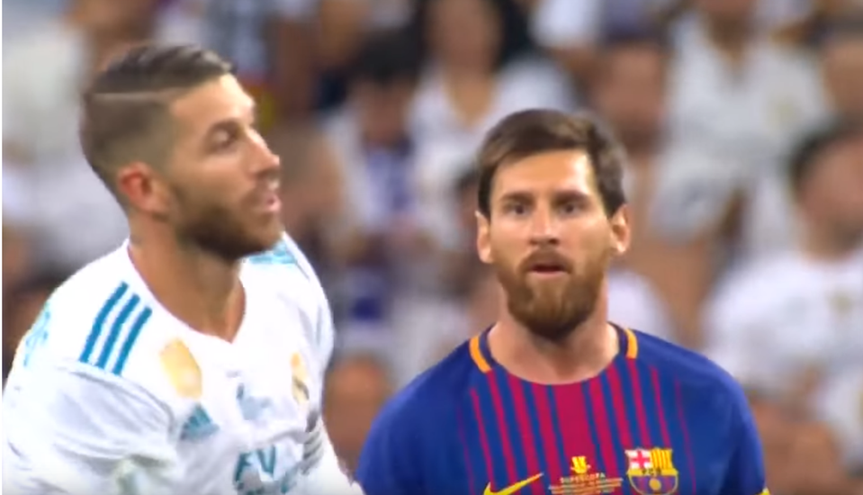 Messi nadáva Ramosovi.