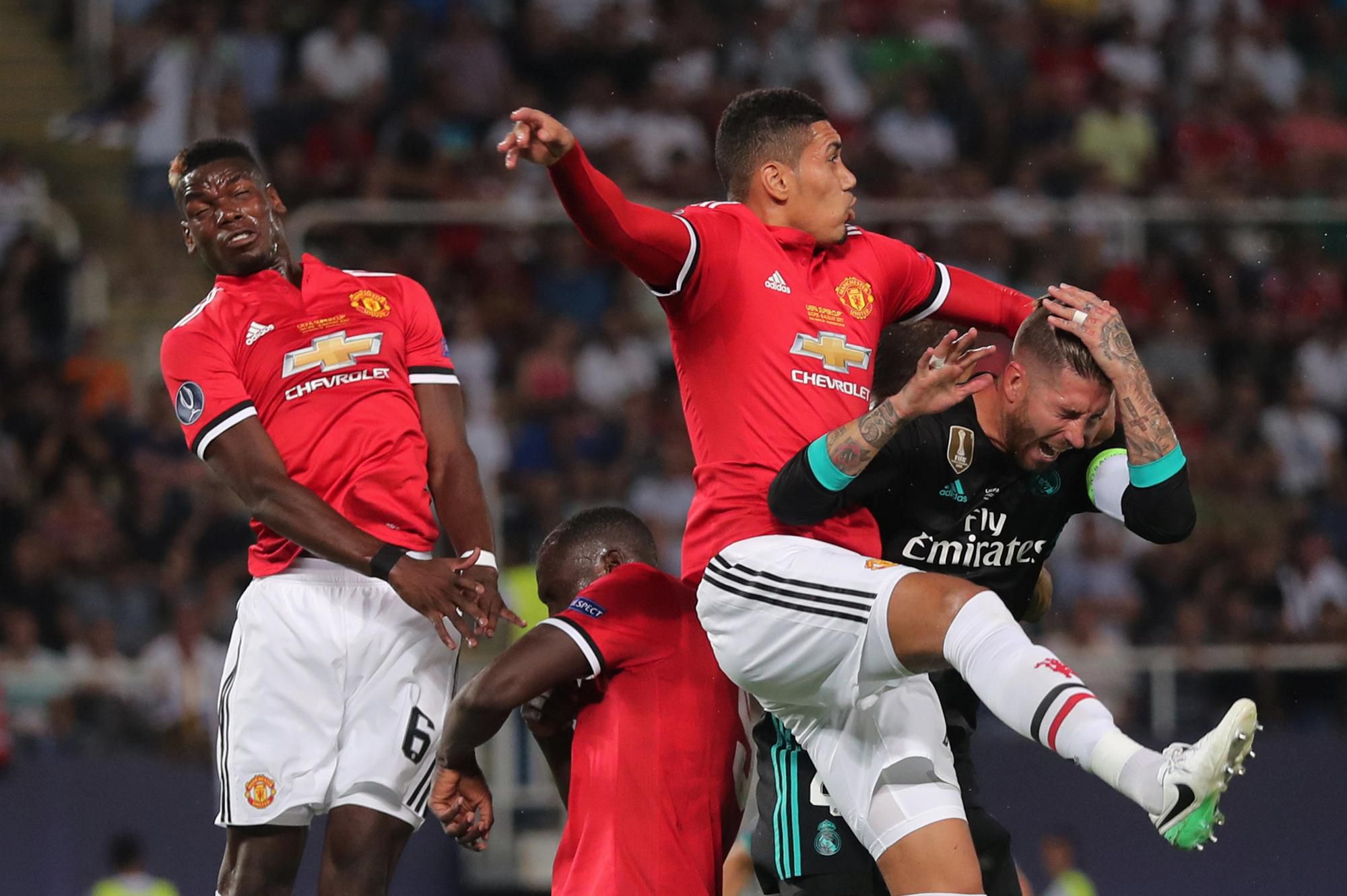 Real Madrid - Manchester United (Paul Pogba, Chris Smalling, Sergio Ramos)