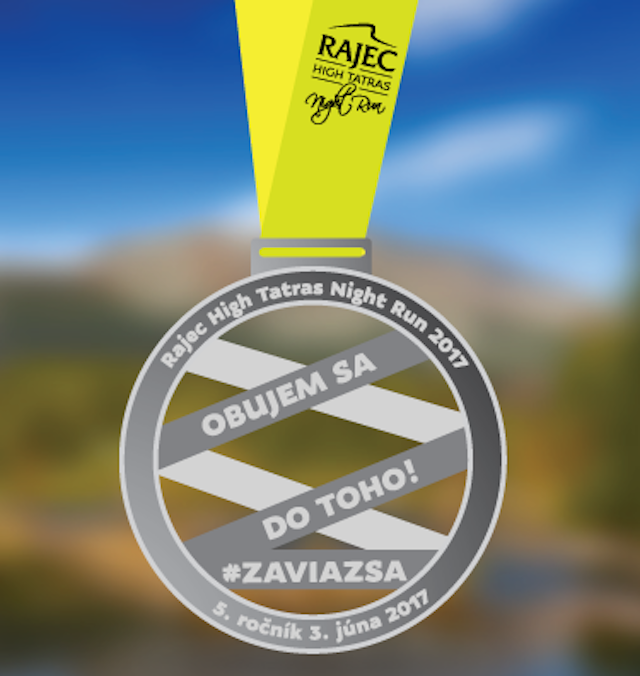 Rajec High Tatras Night Run (medaila)