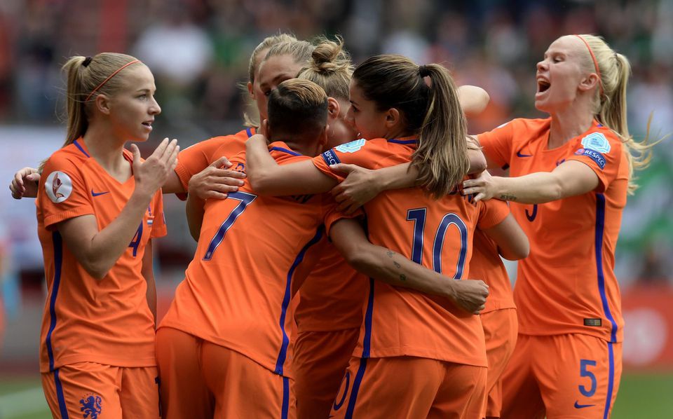 Futbalistky Holandska sa tešia z víťazstva
