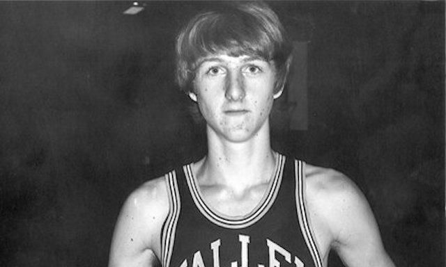 Larry Bird ako mladý chlapec.