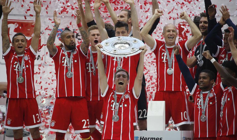 FC Bayern Mníchov víťazom nemeckej Bundesligy máj 2017