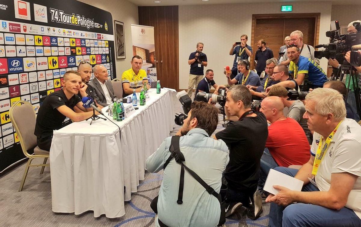 Peter Sagan na tlačovke pretekov Okolo Poľska