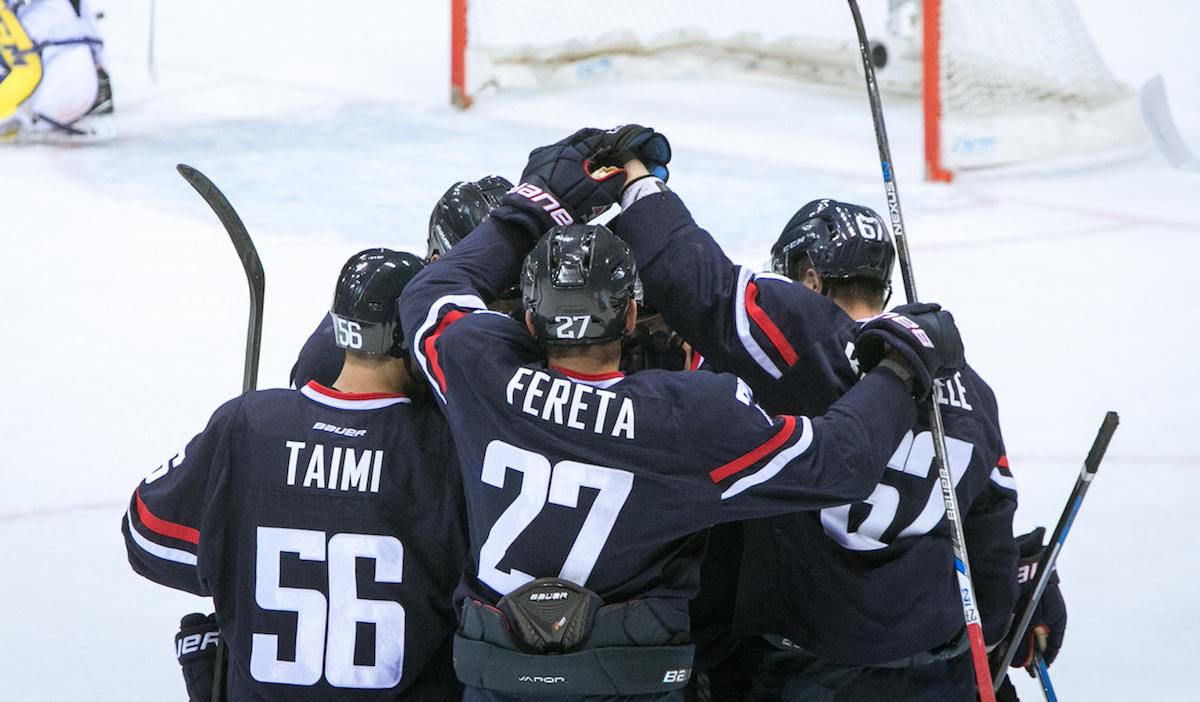 Hokejisti HC SLovan Bratislava.