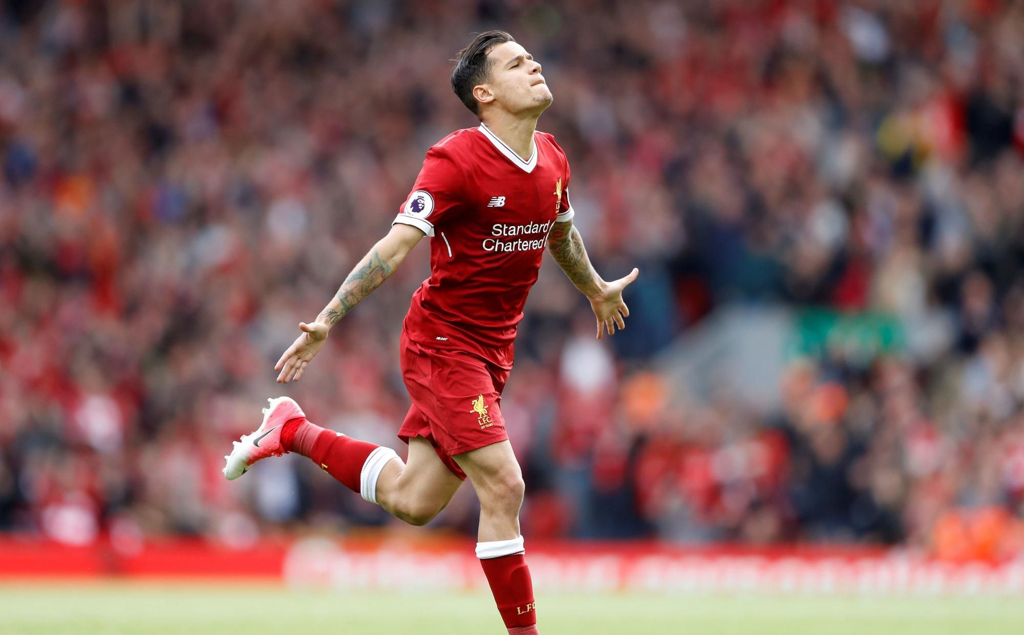 Philippe Coutinho v drese Liverpool FC