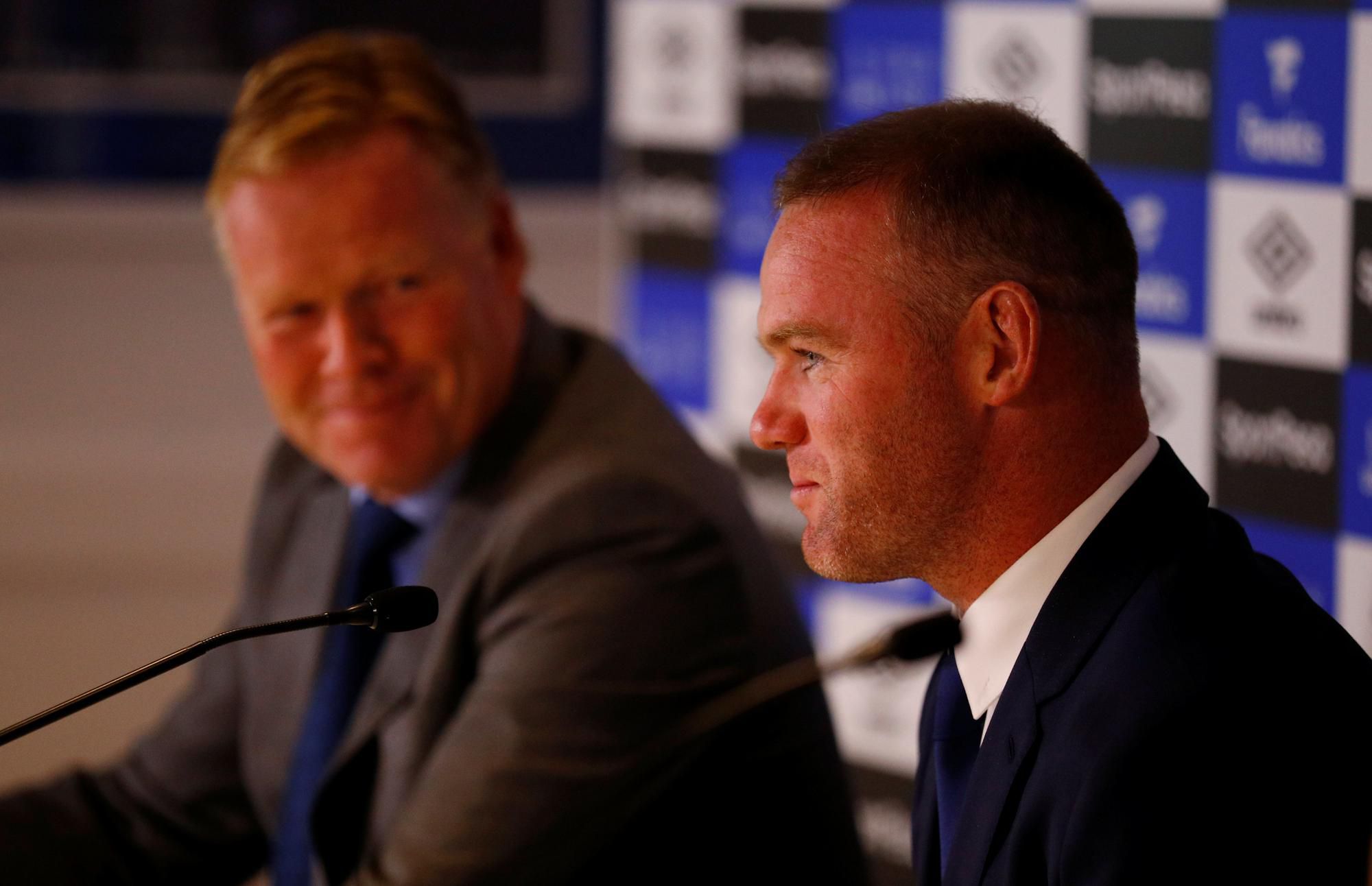 Ronald Koeman a Wayne Rooney