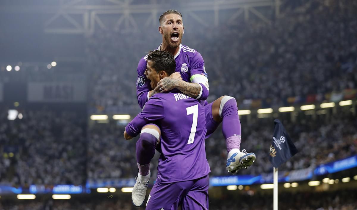 Cristiano Ronaldo a Sergio Ramos