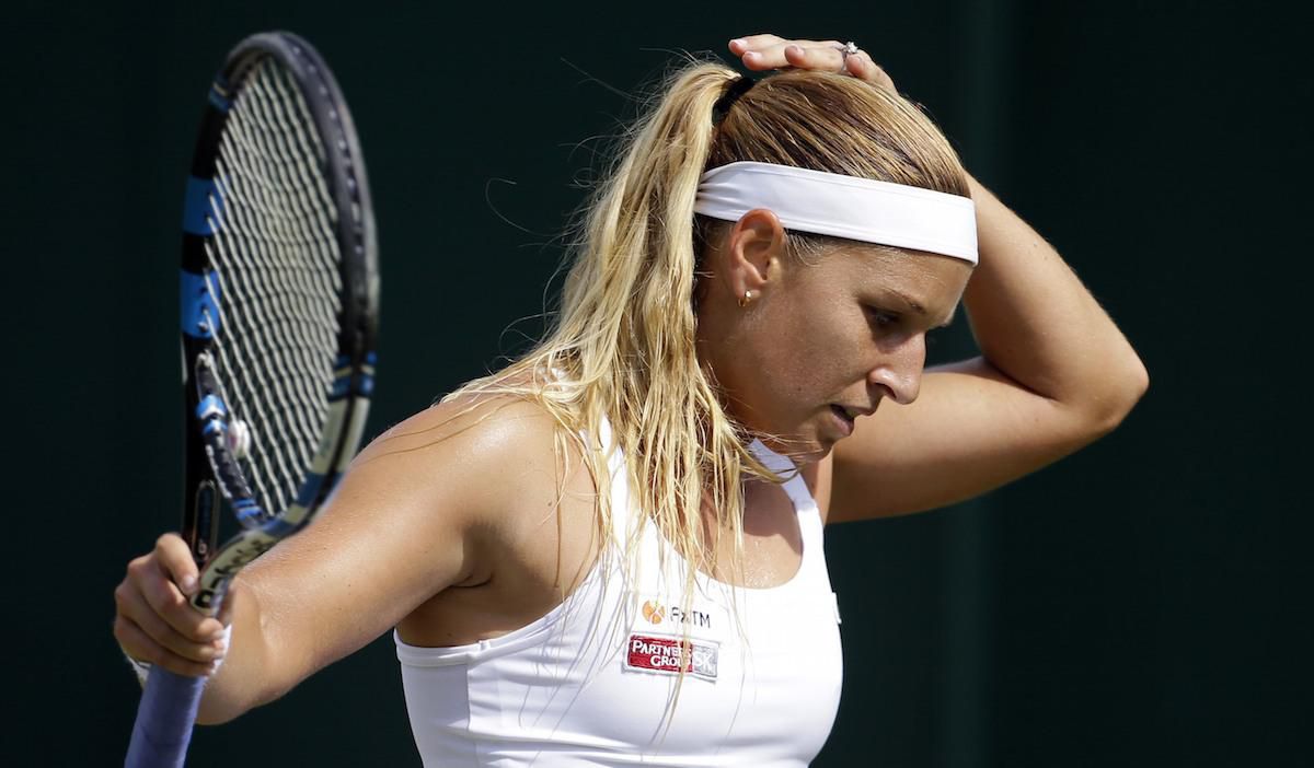 Dominika Cibulková na Wimbledone 2017.