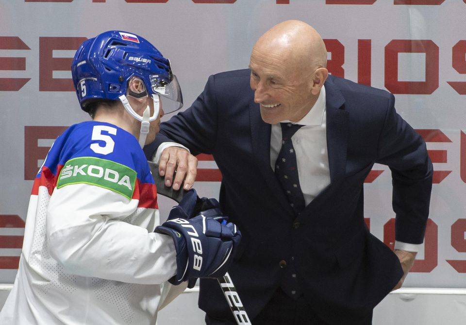 MS v hokeji 2022: Slovensko - Dánsko (Šimon Nemec a Craig Ramsay)