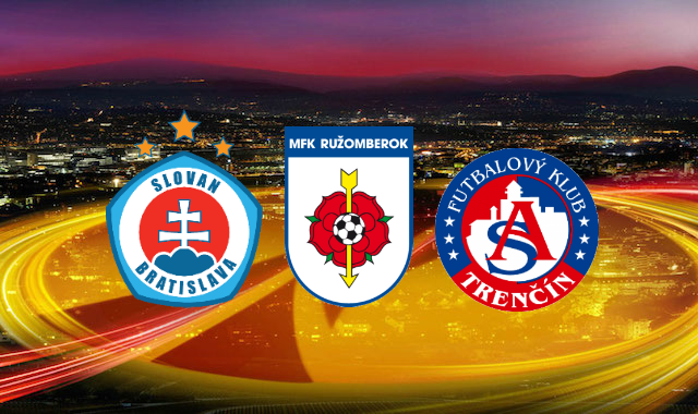 ŠK Slovan Bratislava, MFK Ružomberok, AS Trenčín (Európska liga)