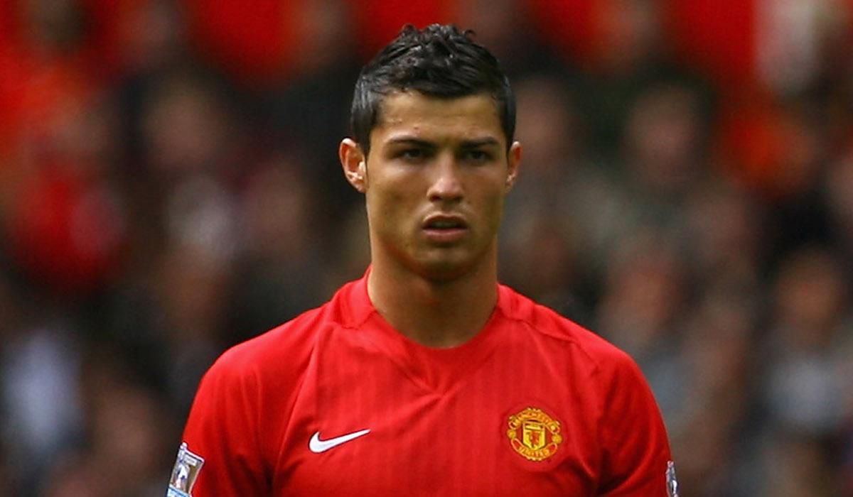 Cristiano Ronaldo ešte v drese Manchestru United.