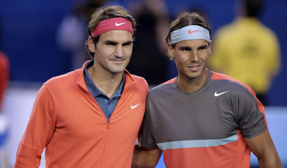 Rafael Nadal a Roger Federer