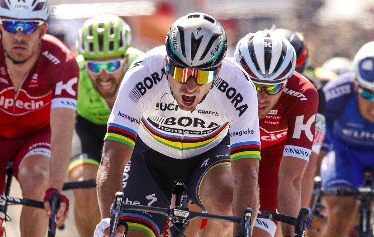 Peter Sagan finišuje v Kalifornii