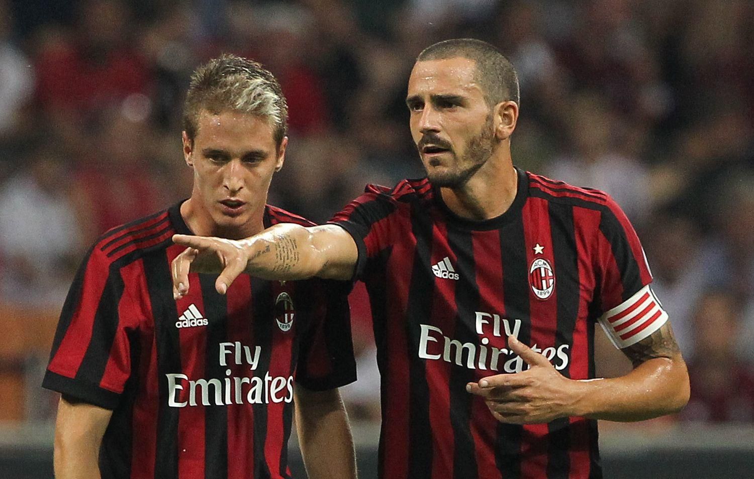 Andrea Conti a Leonardo Bonucci