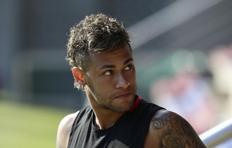 Neymar na tréningu FC Barcelona