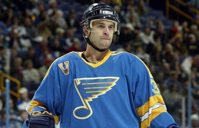 Pavol Demitra v drese St. Louis Blues