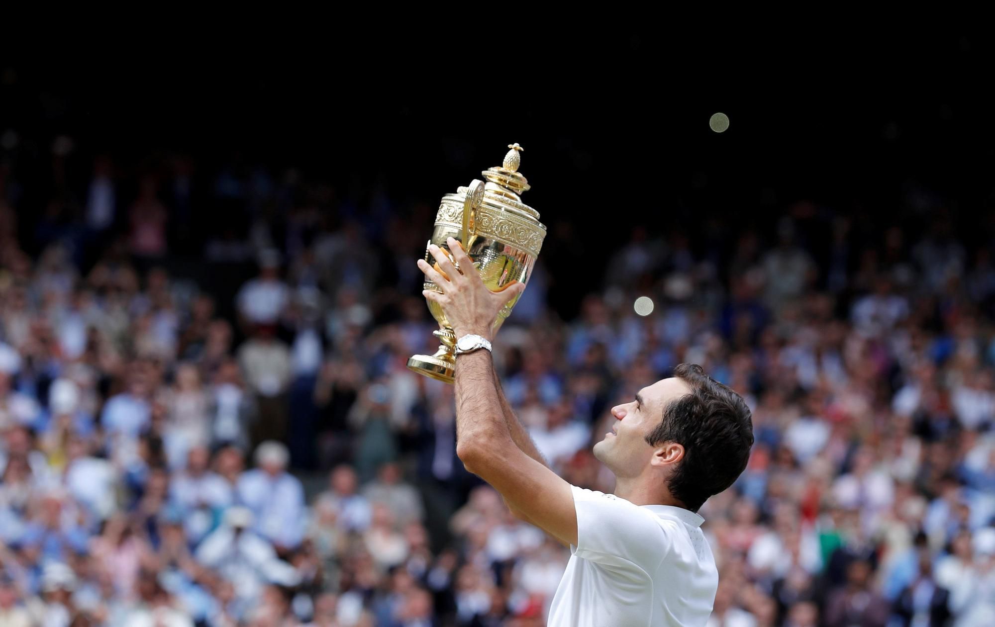 Roger Federer, víťaz Wimbledonu 2017
