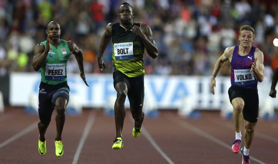 Usain Bolt a Ján Volko