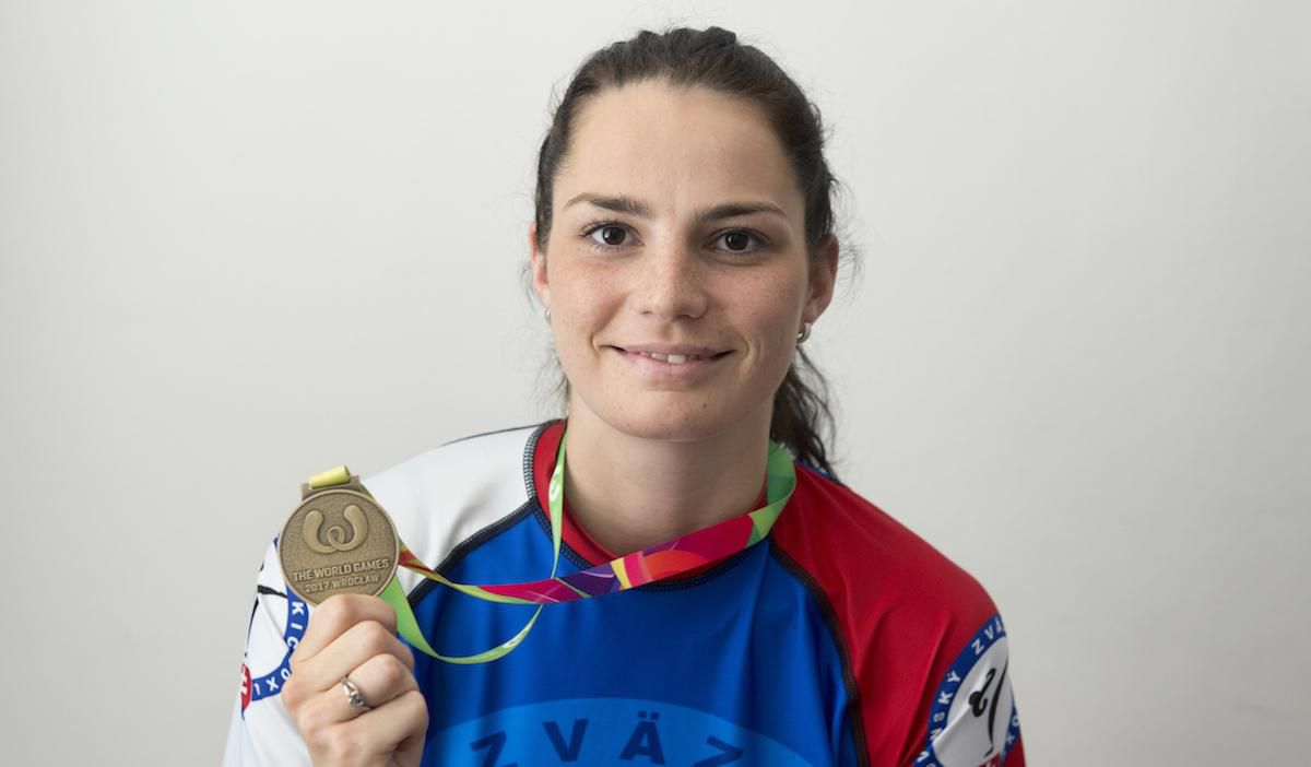 Slovenská kickboxerka Veronika Cmárová.