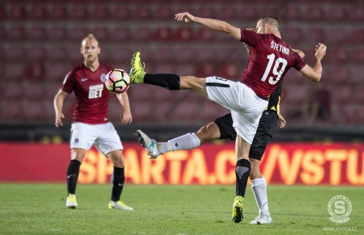 Lukáš Štetina v drese AC Sparta Praha