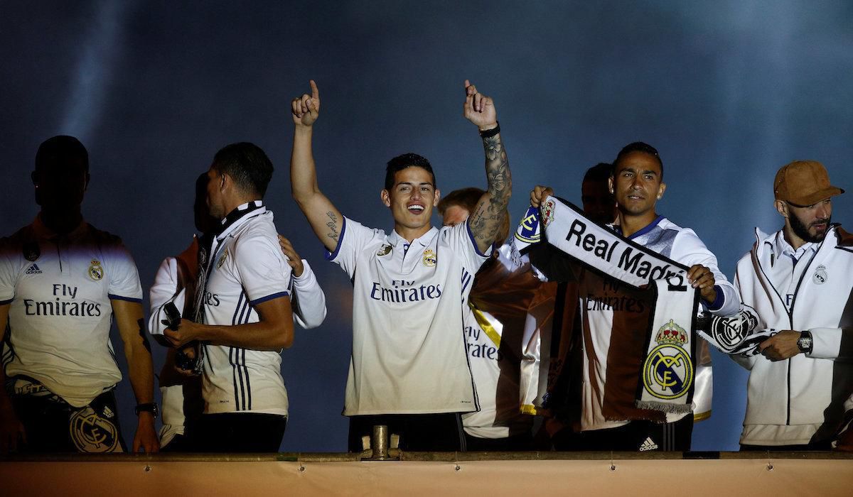Hráči Realu Madrid oslavujú titul
