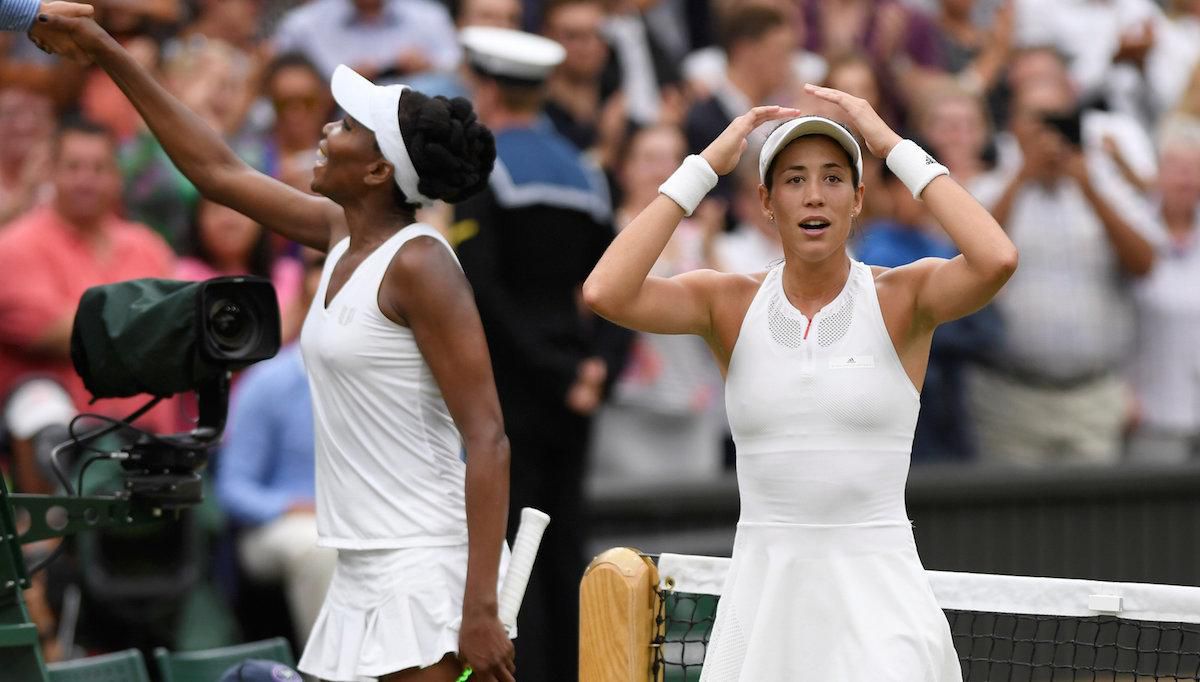 Garbine Muguruzová po výhre Wimbledonu.