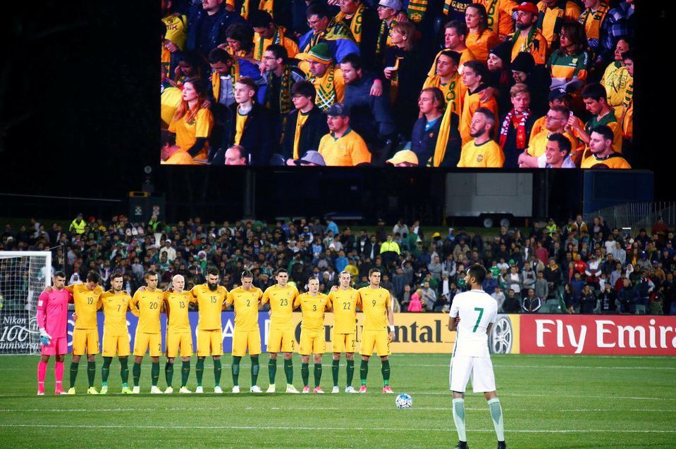 Futbalisti Austrálie držia minútu ticha