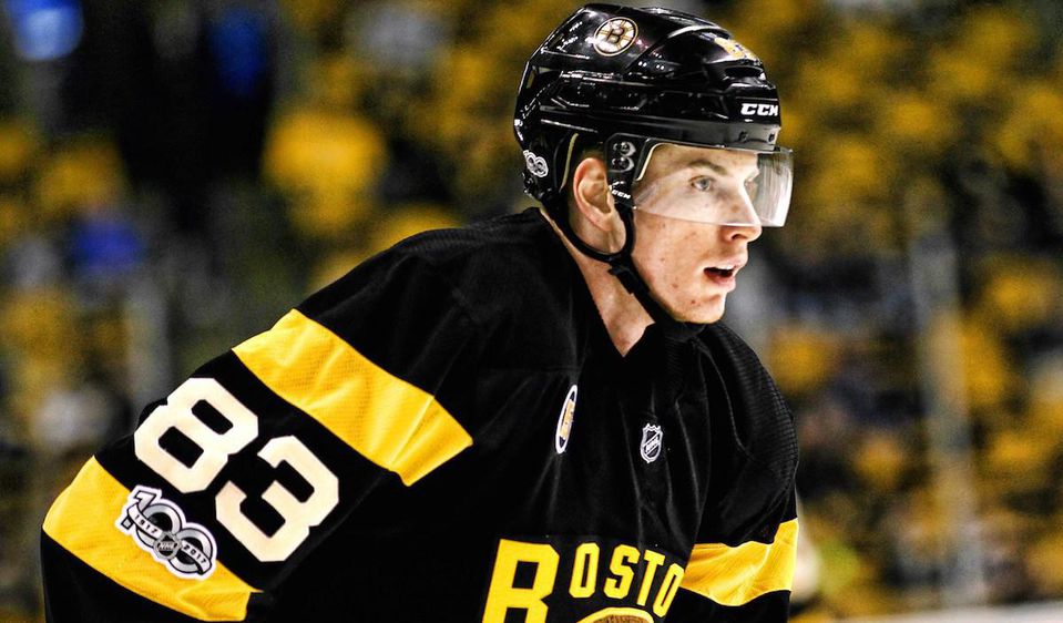 Hráč Bostonu Bruins Peter Cehlárik