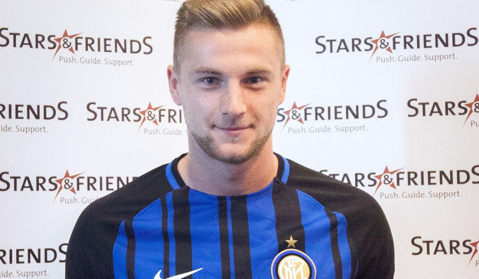 Milan Škriniar v drese Interu Milnáo