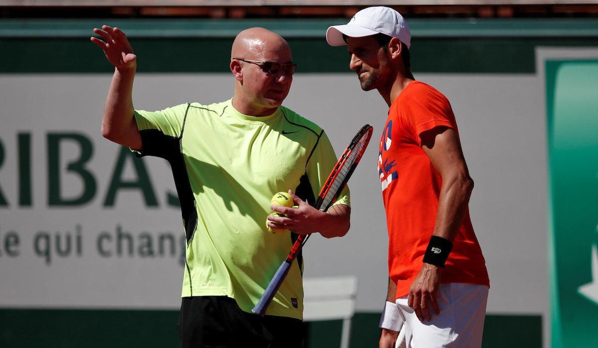 Andre Agassi a Novak Djokovič