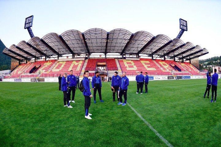 Futbalisti Evertonu na štadióne MFK Ružomberok