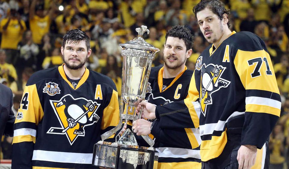 Kunitz, Crosby a Malkin (Pittsburgh Penguins)